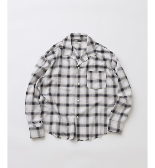 JOURNAL STANDARD relume「レーヨン アンカット フリンジ チェックシャツ」|シャツ・ブラウス|