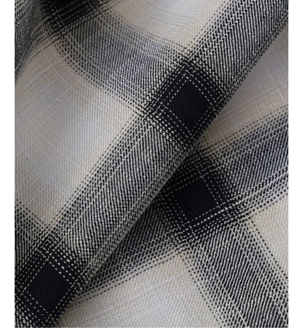 JOURNAL STANDARD relume「レーヨン アンカット フリンジ チェックシャツ」|シャツ・ブラウス|