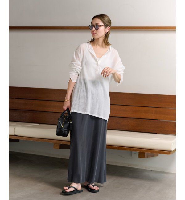 FRAMeWORK「キュプラツイルバイアススカート」|スカート|