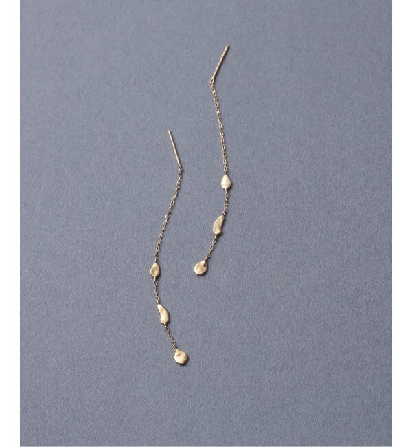 Lilas by Spick&Span「シードモチーフチェーンピアス K10（両耳）」|ピアス|