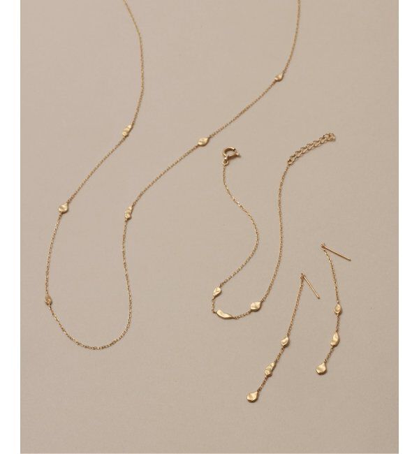 Lilas by Spick&Span「シードモチーフチェーンピアス K10（両耳）」|ピアス|