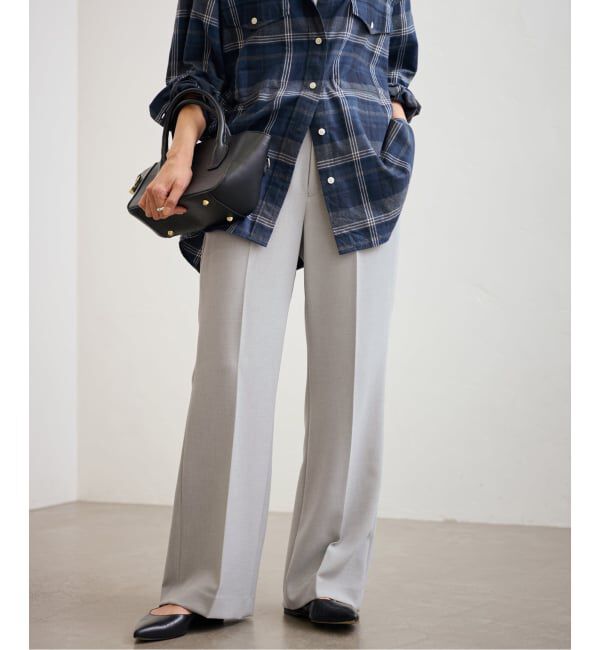 FRAMeWORK「≪追加≫セミフレアパンツ」|スラックス|グレーB