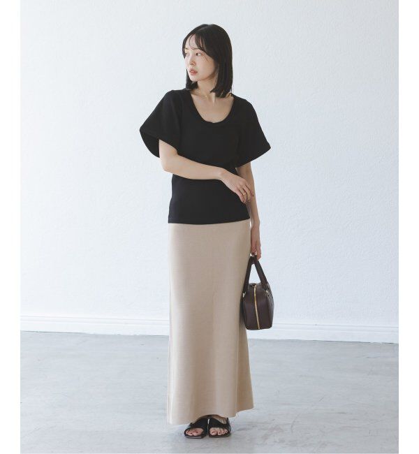 NOBLE「BY MALENE BIRGER/バイマレーネビルガー リブUネックTEE」|Tシャツ・カットソー|