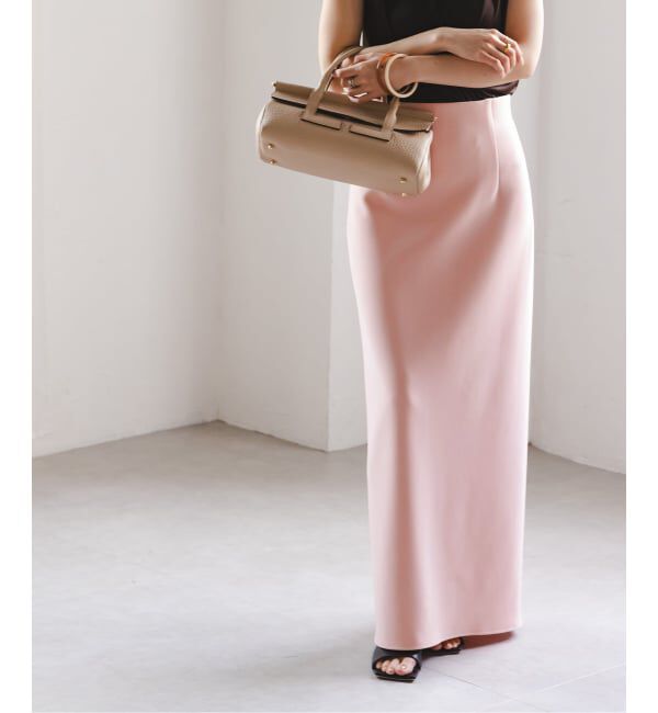 NOBLE「《追加》【洗える】コンフォートジャージーライクタイトスカート 4」|スカート|