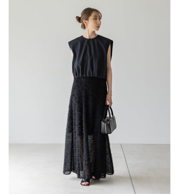 NOBLE「フェザーチュールフレアスカート」|スカート|