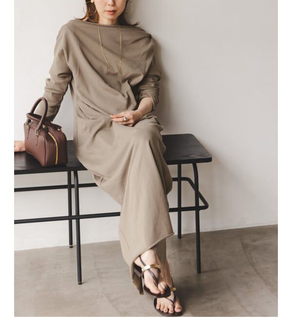 NOBLE「《NOBLE別注》GREYCHORD/グレーコード タックギャザーワンピース」|ワンピース|