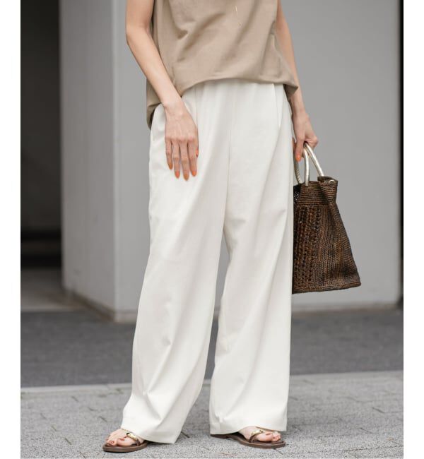 FRAMeWORK「≪追加≫ 手洗い可 / ポリエステルツイルリラックスパンツ 3」|その他|