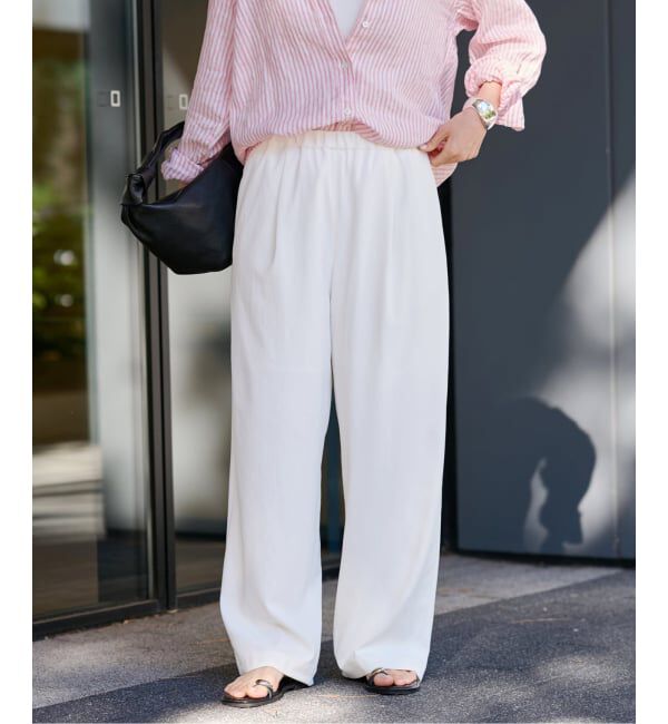 FRAMeWORK「≪追加≫ 手洗い可 / ポリエステルツイルリラックスパンツ 3」|その他|