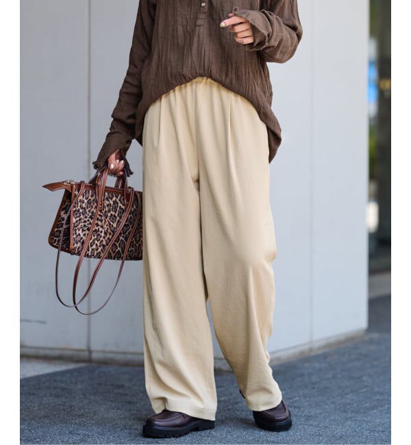 FRAMeWORK「≪追加≫ 手洗い可 / ポリエステルツイルリラックスパンツ 3」|その他|