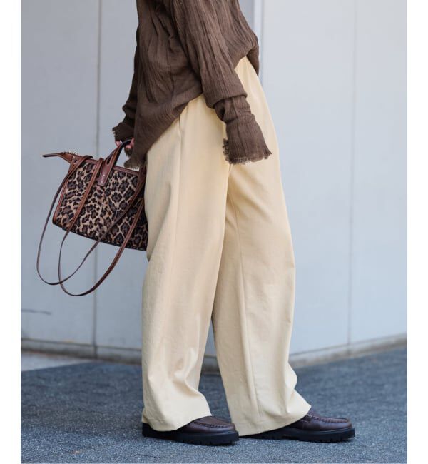 FRAMeWORK「≪追加≫ 手洗い可 / ポリエステルツイルリラックスパンツ 3」|その他|