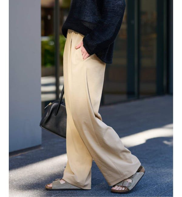 FRAMeWORK「≪追加≫ 手洗い可 / ポリエステルツイルリラックスパンツ 3」|その他|