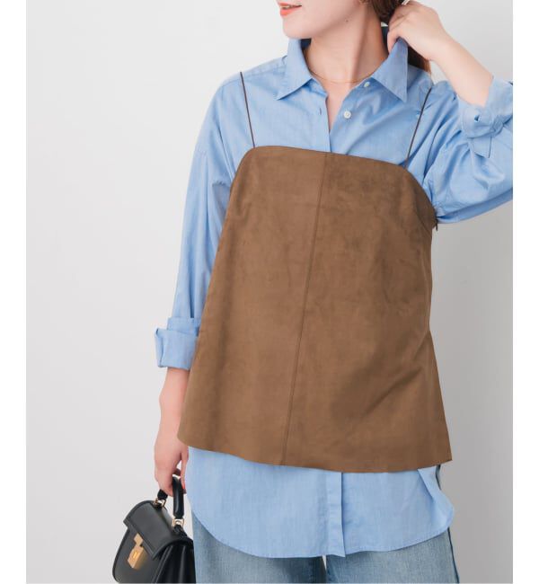 Spick and Span「フェイクスエードキャミソール」|キャミソール|