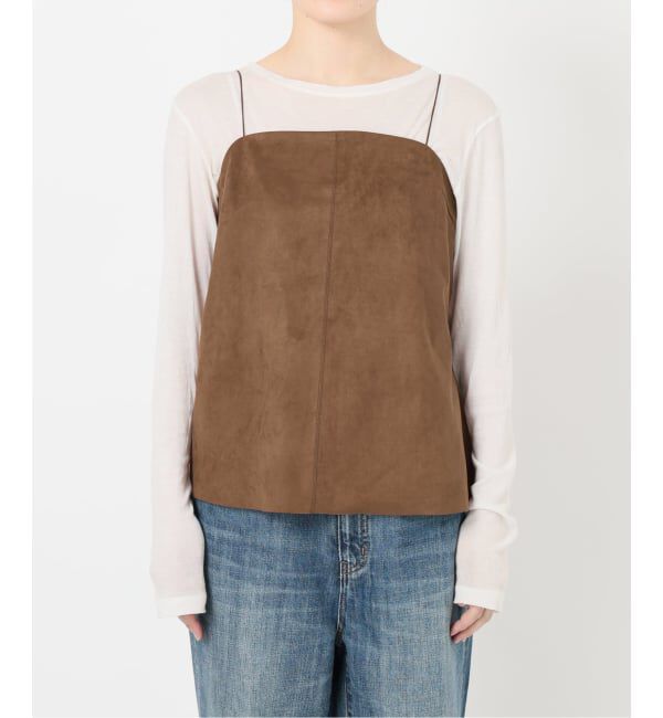 Spick and Span「フェイクスエードキャミソール」|キャミソール|