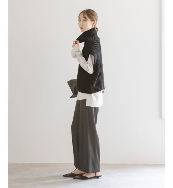 NOBLE「《追加》3G片畦ハイネックベスト」|ベスト・ジレ|