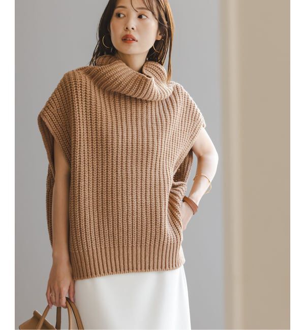 NOBLE「《追加》3G片畦ハイネックベスト」|ベスト・ジレ|