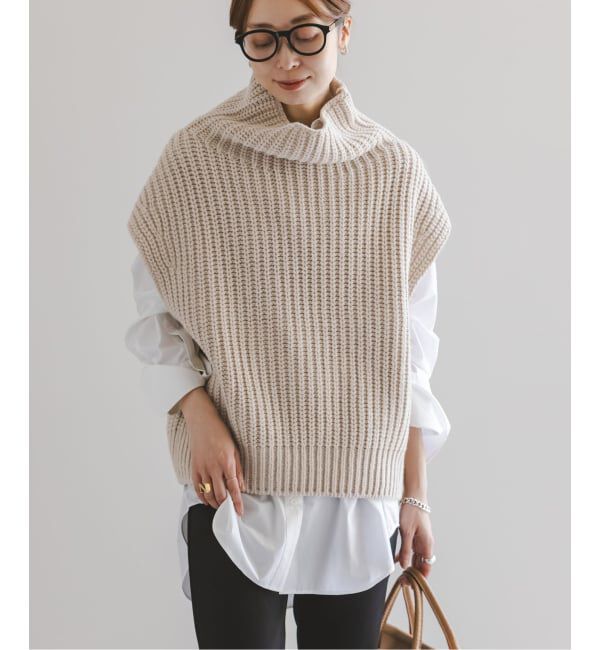 NOBLE「《追加》3G片畦ハイネックベスト」|ベスト・ジレ|