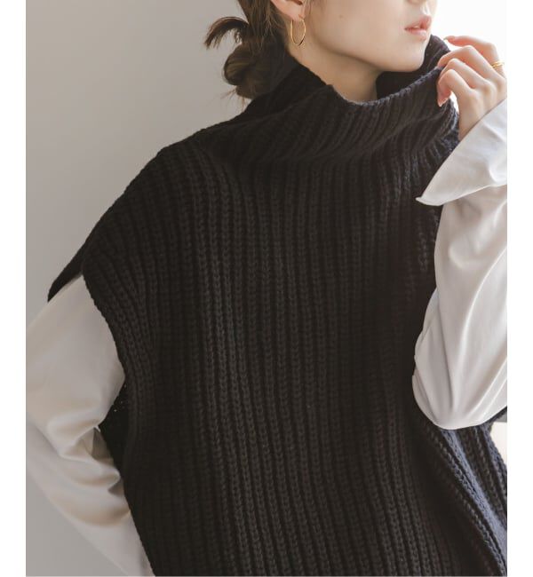 NOBLE「《追加》3G片畦ハイネックベスト」|ベスト・ジレ|