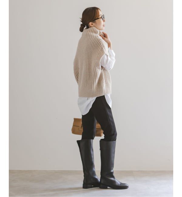 NOBLE「《追加》3G片畦ハイネックベスト」|ベスト・ジレ|