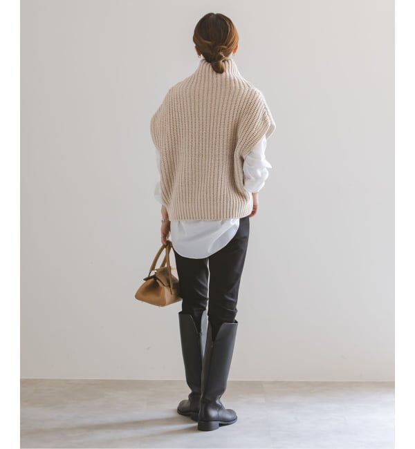 NOBLE「《追加》3G片畦ハイネックベスト」|ベスト・ジレ|