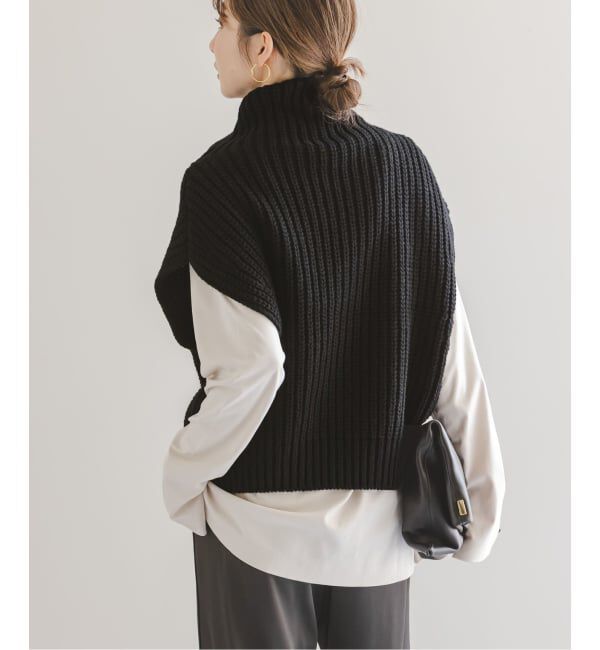 NOBLE「《追加》3G片畦ハイネックベスト」|ベスト・ジレ|