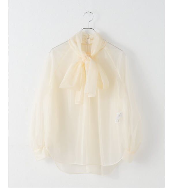 NOBLE「ブライトオーガンジーボウタイブラウス」|シャツ・ブラウス|