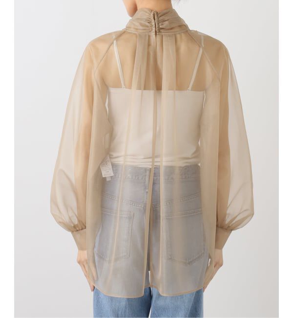 NOBLE「ブライトオーガンジーボウタイブラウス」|シャツ・ブラウス|