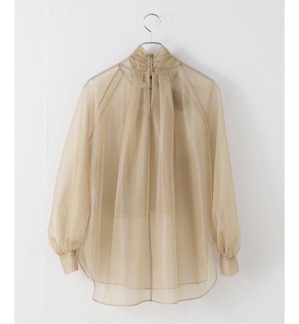 NOBLE「ブライトオーガンジーボウタイブラウス」|シャツ・ブラウス|