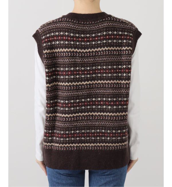 Spick and Span「DUNST/ダンスト CRAFTED Vネック ニットベスト」|ベスト・ジレ|