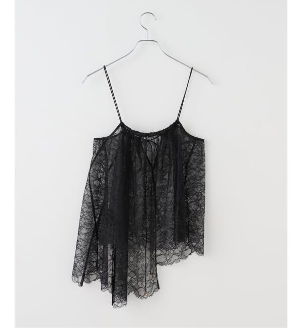 NOBLE「《追加》ラッセルレースギャザーキャミ」|キャミソール|