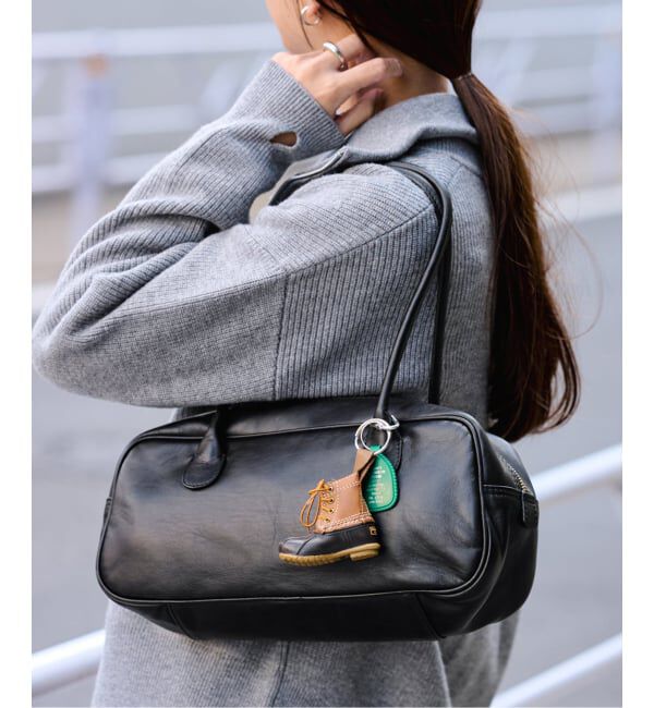 FRAMeWORK「≪WEB限定 / 追加≫AULENTTI/オウレンティ 別注ロングハンドルボストン 2」|ボストンバッグ|ブラック