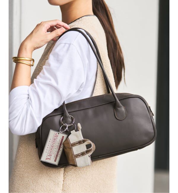 FRAMeWORK「≪WEB限定 / 追加≫AULENTTI/オウレンティ 別注ロングハンドルボストン 2」|ボストンバッグ|ブラウン