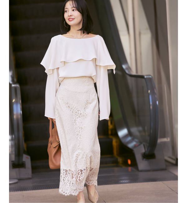 NOBLE「スリットケープブラウス」|シャツ・ブラウス|