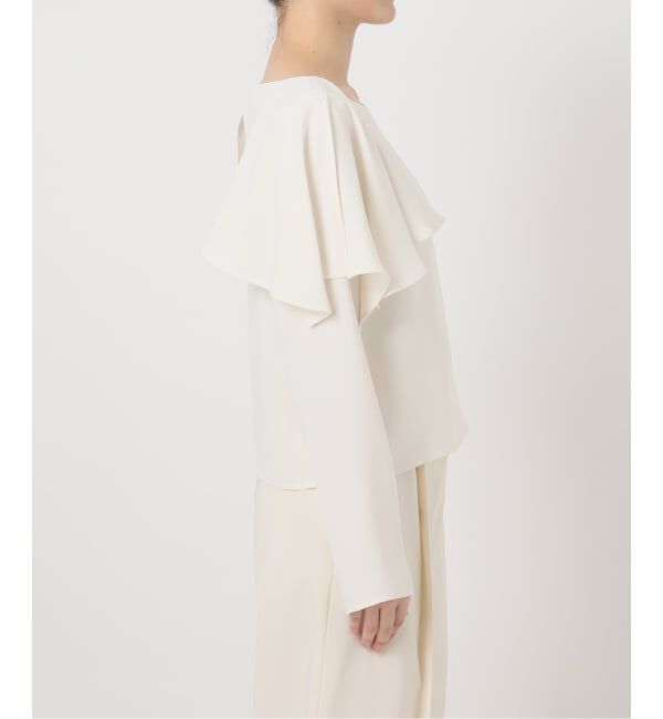NOBLE「スリットケープブラウス」|シャツ・ブラウス|