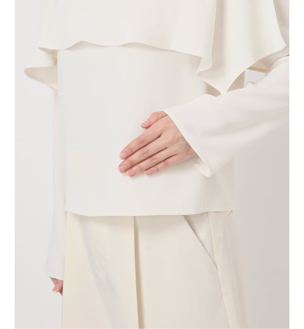 NOBLE「スリットケープブラウス」|シャツ・ブラウス|