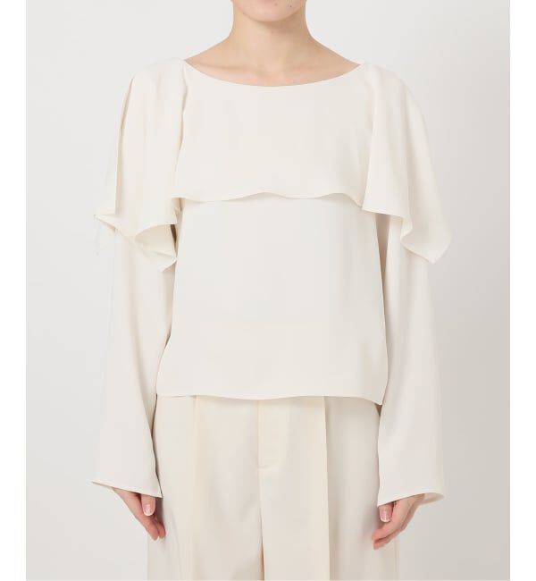 NOBLE「スリットケープブラウス」|シャツ・ブラウス|