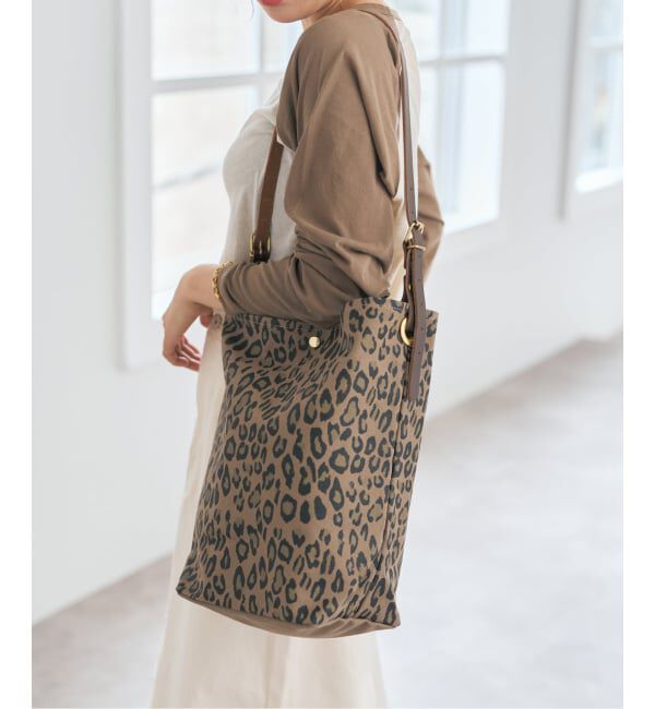 Spick and Span「Leminor/ルミノア 別注TOILE MARCHE（レオパード）」|トートバッグ|