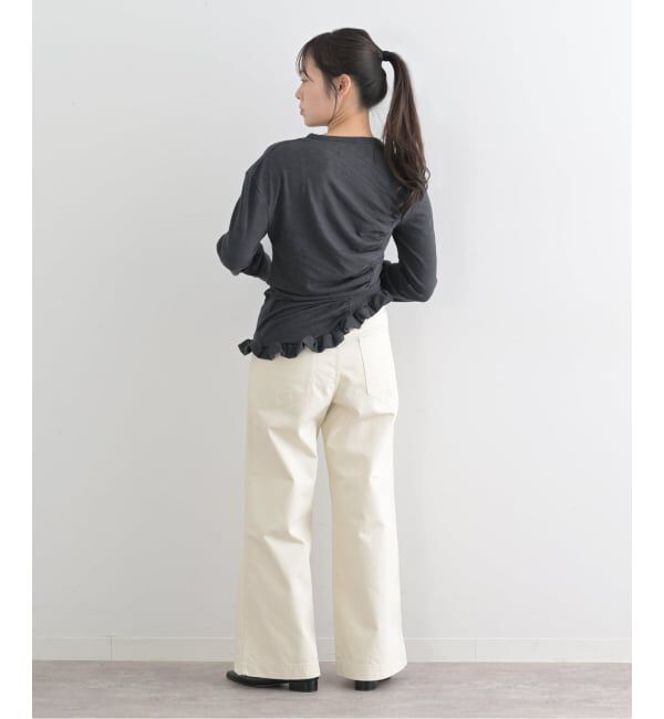 U by SPICK&SPAN「【OURSAALTY / アワソルティ】 Pleasant Frill T-shirts」|Tシャツ・カットソー|