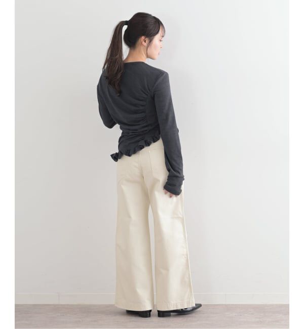 U by SPICK&SPAN「【OURSAALTY / アワソルティ】 Pleasant Frill T-shirts」|Tシャツ・カットソー|