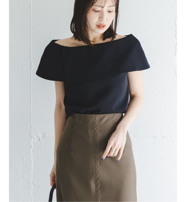 NOBLE「《WEB・ルクア大阪店限定追加予約》ソフトツイルケープブラウス」|シャツ・ブラウス|