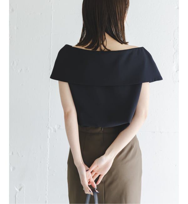 NOBLE「《WEB・ルクア大阪店限定追加予約》ソフトツイルケープブラウス」|シャツ・ブラウス|