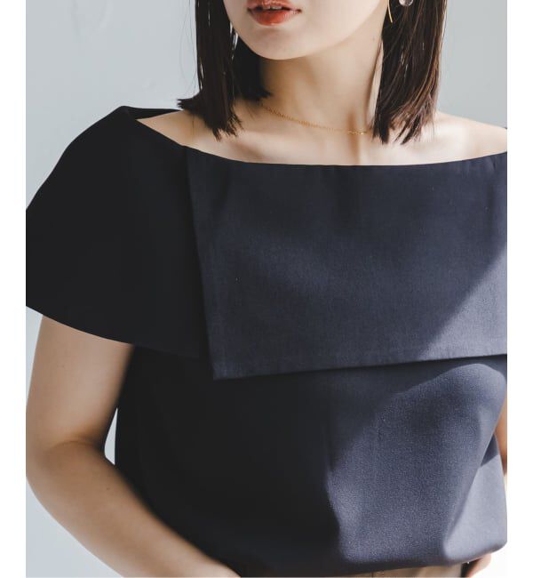 NOBLE「《WEB・ルクア大阪店限定追加予約》ソフトツイルケープブラウス」|シャツ・ブラウス|