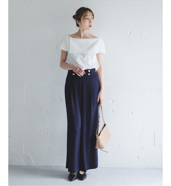 NOBLE「《WEB・ルクア大阪店限定追加予約》ソフトツイルケープブラウス」|シャツ・ブラウス|