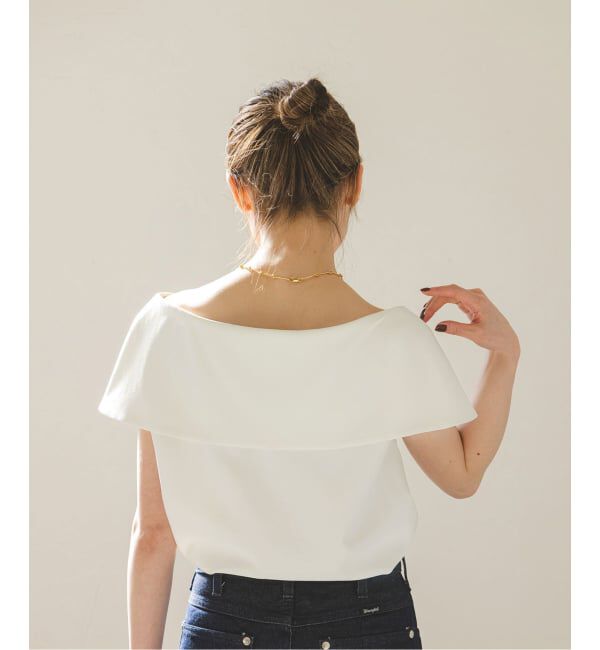 NOBLE「《WEB・ルクア大阪店限定追加予約》ソフトツイルケープブラウス」|シャツ・ブラウス|