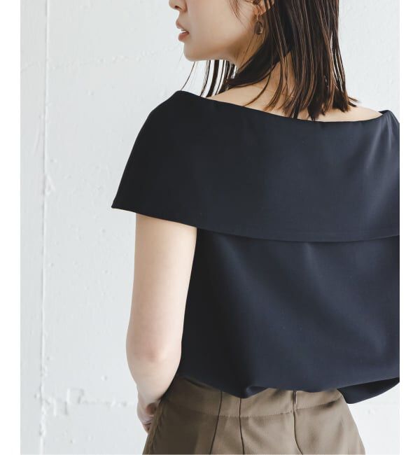 NOBLE「《WEB・ルクア大阪店限定追加予約》ソフトツイルケープブラウス」|シャツ・ブラウス|