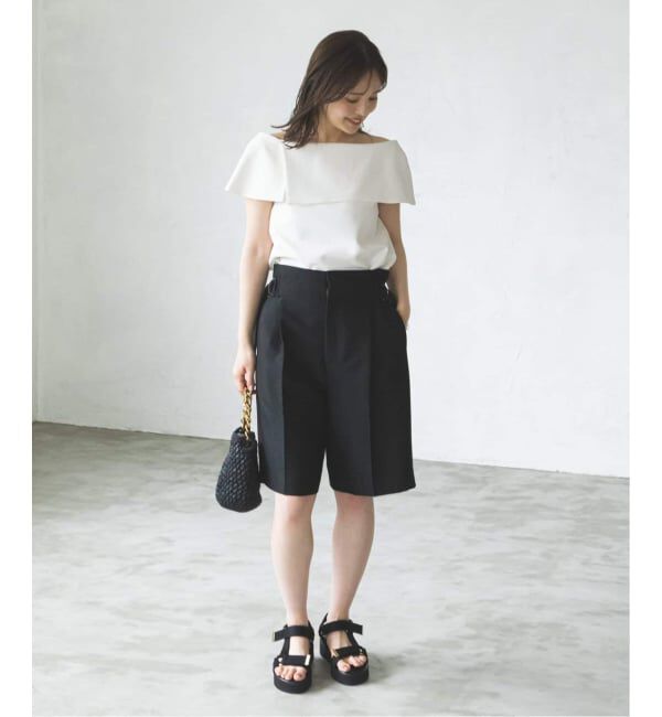 NOBLE「《WEB・ルクア大阪店限定追加予約》ソフトツイルケープブラウス」|シャツ・ブラウス|