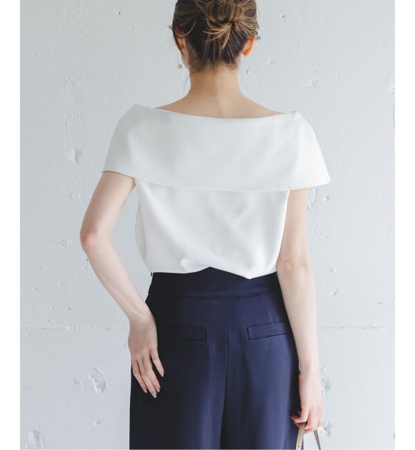 NOBLE「《WEB・ルクア大阪店限定追加予約》ソフトツイルケープブラウス」|シャツ・ブラウス|