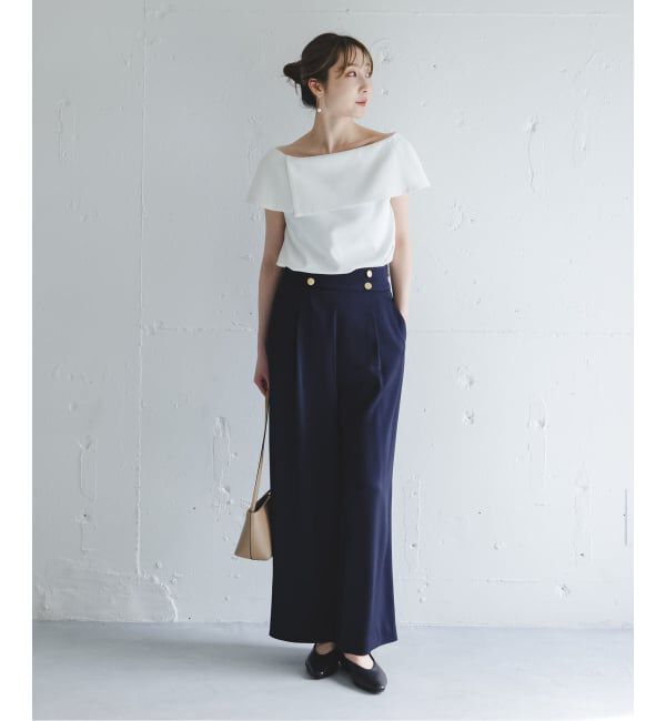 NOBLE「《WEB・ルクア大阪店限定追加予約》ソフトツイルケープブラウス」|シャツ・ブラウス|