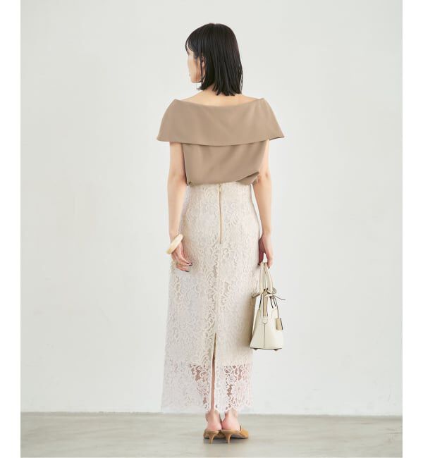 NOBLE「《WEB・ルクア大阪店限定追加予約》ソフトツイルケープブラウス」|シャツ・ブラウス|