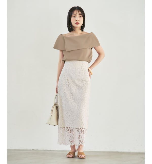 NOBLE「《WEB・ルクア大阪店限定追加予約》ソフトツイルケープブラウス」|シャツ・ブラウス|