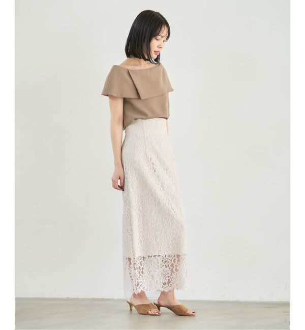 NOBLE「《WEB・ルクア大阪店限定追加予約》ソフトツイルケープブラウス」|シャツ・ブラウス|